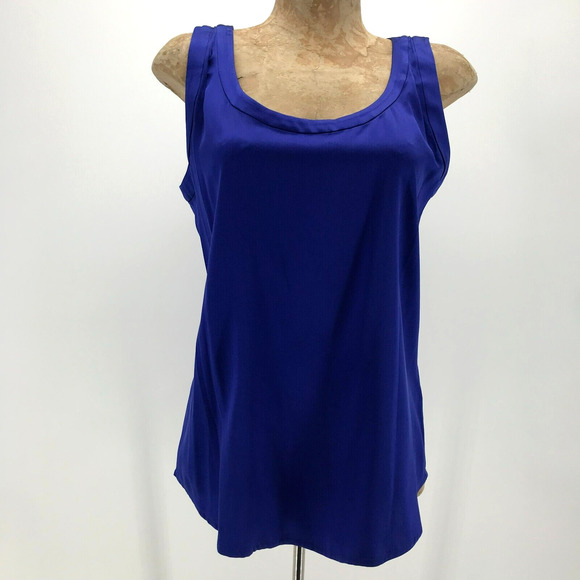 ANTONIO MELANI Royal Blue Sleeveless Blouse - Picture 1 of 9